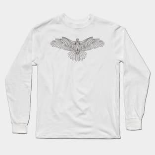 Eagle Line Drawing Long Sleeve T-Shirt